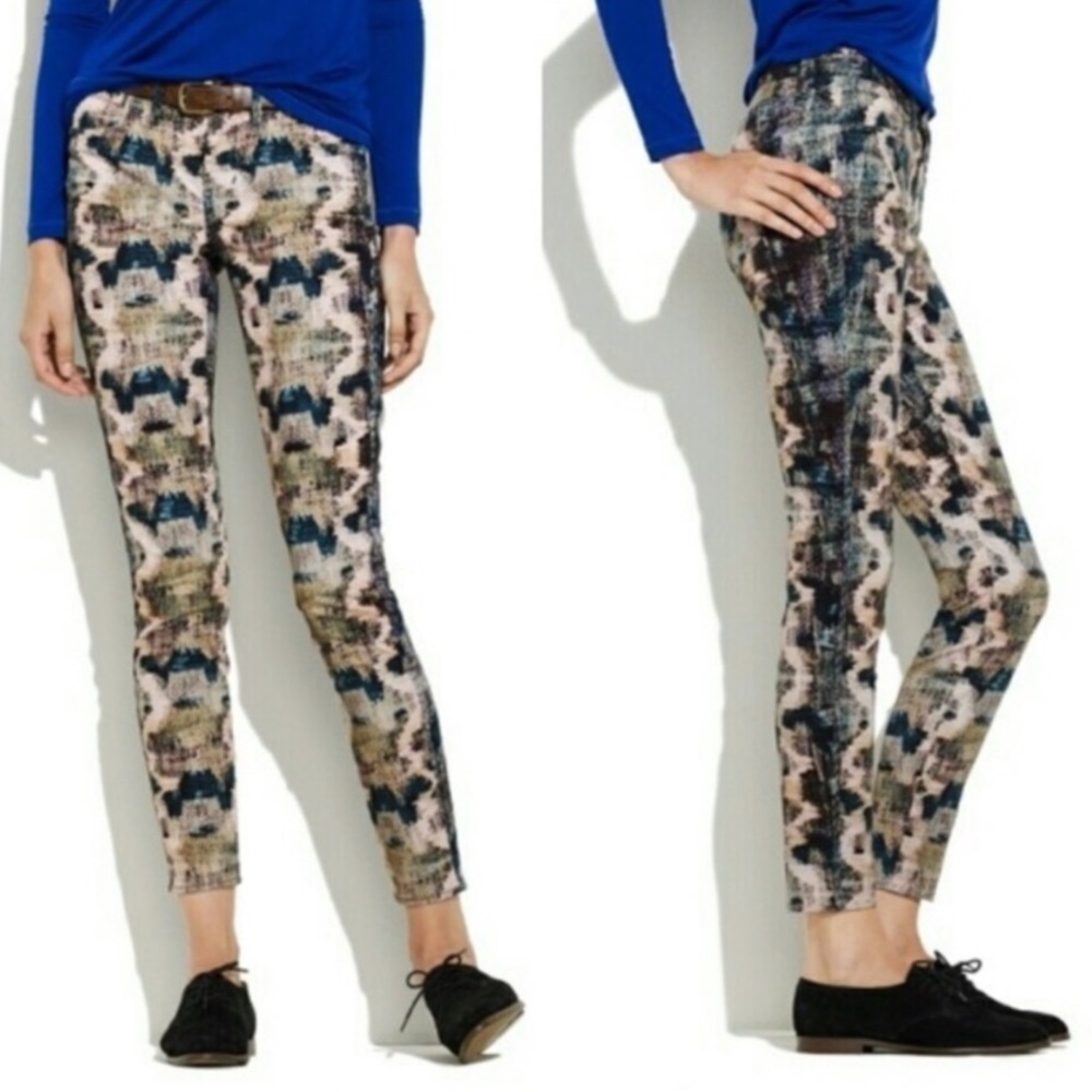 MADEWELL Skinny Skinny Snake Print Ankle Jeans
